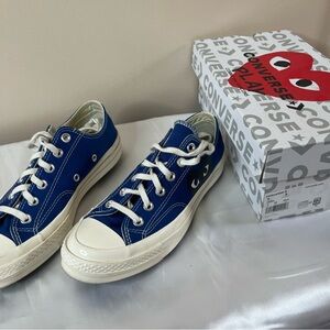 COMME des GARCONS Converse Blue Low-Top Sneakers